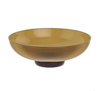 Eawfgtuw Eleganti ciotole per frutta in plastica, 25 cm, con design moderno trasparente, per bancone della cucina, tavolino da caffè o decorazione per feste in giardino, variante di colore bianco