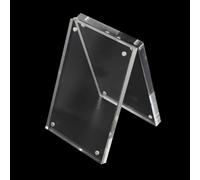 Eawfgtuw Espositore magnetico per foto in acrilico trasparente, con struttura spessa 8+8 mm, per foto da 4 x 6 cm a 14,8 x 21 cm, casa e ufficio (12,8 x 17,8 cm)