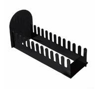 Eawfgtuw Espositore portatile a 12 ripiani in acrilico, organizer per biglietti di auguri, design trasparente, espositore per segnalibri, espositore da bancone per merci (nero)