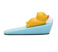 Eawfgtuw Fermaporta in resina a forma di animale con base antiscivolo, grazioso design decorativo con cartoni animati, per casa, ufficio o bar, multicolore, per interni ed esterni, 14,5 x 6 x 7 cm