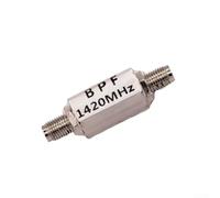 Eawfgtuw Filtro passa-banda da 1420 MHz per radioastronomia con perdita di inserzione ≤ 1,8 dB, connettori di rifiuto fuori banda da 48 dB, design compatto in alluminio 4 x 1 x 1 cm (guscio quadrato)