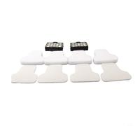 Eawfgtuw Filtro per aspirapolvere XHPCZ350 per modelli di aspirapolvere Shark Canister CZ351, CZ2001, CZ500UKT, CZ500EUT, confezione da 2 con 8 cuscinetti in schiuma e feltro, kit filtro di ricambio