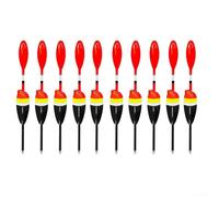 Eawfgtuw Galleggiante da pesca a lunga distanza per pesca d'acqua dolce e marina, confezione da 10 pezzi con pesi da 3/4/5/10/15 g, terminale in plastica (3 g)