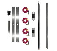 Eawfgtuw GPTWO-PRO Advanced Edition 7-54MHz 200W Antenna portatile a onde corte con scala di frequenza Asta di prolunga interamente in alluminio SSB FM CW compatibile con antenna (versione standard)