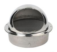 Eawfgtuw Griglia di ventilazione rotonda in acciaio inox, per tubi di ventilazione da 10,2 cm di diametro, per applicazioni domestiche o industriali (160 mm)