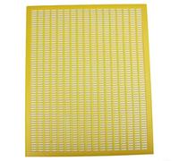 Eawfgtuw Griglia parapi in plastica PP per la gestione dell'alveare, robusta rete rettangolare 50,9 x 41,9 cm per il controllo delle colonie degli apicoltori, giallo UK