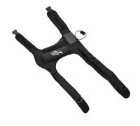 Eawfgtuw Guaina per coltello da immersione con cinghie regolabili per le gambe, supporto lama in neoprene da 3,5 mm con attacco ad anello a D per immersioni subacquee (snorkeling, nero)