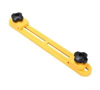Eawfgtuw Guida di base di taglio regolabile per sega circolare, morsetto di posizionamento per fresatura del legno con fibbia inversa a due vie, adatto per polvere da 10 cm a 15 cm (giallo)