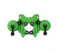 Eawfgtuw Guida per trapano regolabile per piastrelle di vetro con ventosa per un'apertura precisa del foro su vetro, marmo e piastrelle, compatibile con nucleo e smerigliatrice