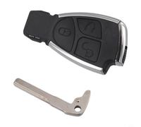 Eawfgtuw Guscio per chiave a 3 pulsanti nero per serie CLS, C, E, S, compatibile con ricambio OEM, cover in plastica per chiave auto con design di lunga durata e