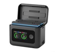 Eawfgtuw Hub di ricarica portatile con schermo a LED Indicatore di livello della batteria Dual Mode Power Bank Custodia di ricarica rapida per batteria della fotocamera 360 X5