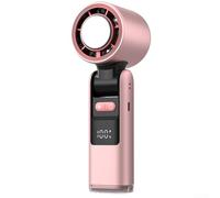 Eawfgtuw Ice Sense - Mini ventola di raffreddamento portatile, alimentata tramite USB, 100 Turbo, display digitale ad alta velocità, in ABS, 18,3 x 6 cm, bianco e nero, per esterni, campeggio, viaggi