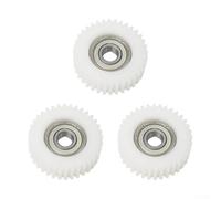 Eawfgtuw Ingranaggi planetari a 36 denti con cuscinetti per motore E-For Bike Hub, set da 3 pezzi, ingranaggi in nylon per bici elettrica, diametro interno cuscinetto 8 mm, bianco