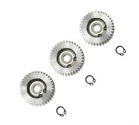 Eawfgtuw Ingranaggio planetario 36T per 38,5 x 11 mm con cuscinetti 608, confezione da 3 pezzi di parti di trasmissione obliqua per ricambio elettrico pieghevole per bici, nylon leggero acciaio rame