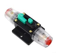 Eawfgtuw Interruttore automatico ripristinabile 12V-48V DC impermeabile per sistemi audio auto e marini con pulsante di ripristino manuale (60A)