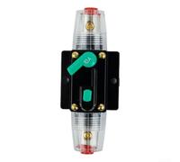 Eawfgtuw Interruttore automatico ripristinabile 12V-48V DC impermeabile per sistemi audio auto e marini con pulsante di ripristino manuale (10A)
