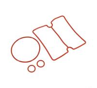 Eawfgtuw Kit di 4 anelli di tenuta in gomma nitrilica per testa cilindro compressore olio-aria, include O-Ring, guarnizione catetere e guarnizione quadrata, compatibile con (1100 W)