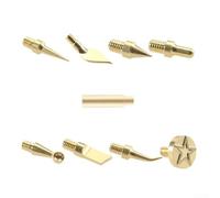 Eawfgtuw Kit di 8 punte per saldatore per levigatura stampante 3D con adattatore, set versatile di strumenti di saldatura, forme e dimensioni multiple per tagli e dettagli precisi