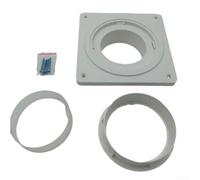 Eawfgtuw Kit di connettori per sfiato asciugatrice - Raccordo sicuro a prova di perdite per tubi da 10,9 cm in plastica resistente al calore per un migliore flusso d'aria ed efficienza energetica