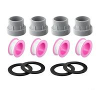 Eawfgtuw Kit di conversione per tubi filtranti da 40 mm a 2 pollici per piscina fuori terra, compatibile con, per Coleman e altre marche, include adattatori, O-ring e (confezione da 4)