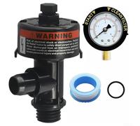 Eawfgtuw Kit di ricambio manuale per valvola di rilascio dell'aria per filtro per piscina Accessori per piscina Manometro per acqua