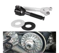 Eawfgtuw Kit di rimozione della frizione in alluminio da 182 cm, strumento per cambio cinghia e frizione secondaria, strumento di installazione per manutenzione veicoli da corsa, kit portatile per la