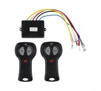 Eawfgtuw Kit di telecomando per verricello senza fili con doppi trasmettitori per auto veicolo stradale Sistema di controllo dell'argano elettrico Controller di ricambio Alimentazione automatica