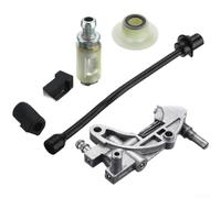 Eawfgtuw Kit ingranaggi olio con linea olio per motosega 45cc 52cc 58cc serie 4500 5200 5800 parti di ricambio argento con filtro per una lubrificazione liscia e per una facile installazione