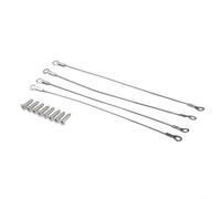 Eawfgtuw Limitatore di cerniere per porte di armadietti, 4 pezzi, in acciaio inossidabile 304, con rivestimento in nylon, per porte che si aprono troppo lontano in cucina o