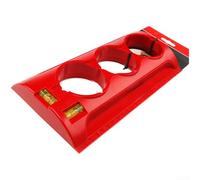 Eawfgtuw Localizzatore di fori guida per trapano con marcature laterali e fiale a doppio cilindro per il posizionamento in attività di costruzione di cartongesso, strumento di misurazione