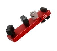 Eawfgtuw Localizzatore di punzoni per profili in alluminio, con punte per trapano a gradini per progetti di lavorazione del legno fai da te, maschera di posizionamento compatibile con bordi verticali
