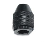 Eawfgtuw Mandrino per mini trapano senza chiave a cambio rapido a tre ganasce 0,3-3,4 mm gamma di serraggio in acciaio al carbonio accessorio per utensili rotanti M7 M8 x 0,75 filettatura (corto M7)