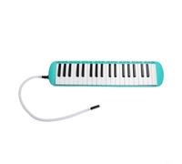 Eawfgtuw Melodica colorata a 37 tasti con 37 tasti, strumento a tastiera portatile per studenti e principianti, include borsa per il trasporto, 2 bocchini, (verde)