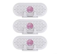 Eawfgtuw Mini deumidificatore portatile elettrico ricaricabile per assorbire l'umidità per piccoli spazi, armadi, aree di stoccaggio, casa, ufficio, viaggi, bianco (3 pezzi)