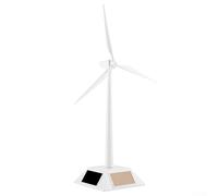 Eawfgtuw Modello a turbina eolica ad energia solare per display desktop, ornamento educativo per mulino a vento, kit didattico per scienze energetiche rinnovabili, strumento didattico per bambini e