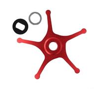 Eawfgtuw Mulinello da baitcasting, in metallo per Five Star Drag Upgrade 62 mm per BF7 BF8 iB7 iB8 Zenon Baitcasting Bobina, montaggio in alluminio ingrandito senza cambio mandrino, blu (rosso