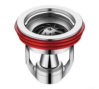 Eawfgtuw Nucleo di scarico, protezione per scarico del pavimento con pale rotanti della ventola design a riflusso, struttura in ottone, dimensioni regolabili, per bagno e doccia (argento)