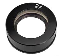 Eawfgtuw Obiettivo per microscopio con filettatura Barlow da 42 mm, ingrandimento 0,3X/0,5X/0,7X/2,0X, supporto in lega di alluminio con ottica rivestita FMC, compatibile con (2X)