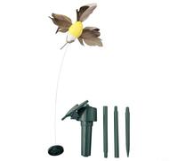 Eawfgtuw Ornamenti da giardino realistici a energia solare con farfalle e uccelli, accompagnati da tessuto ABS impermeabile e resistente allo sbiadimento, ali svolazzanti realistiche, adatto per