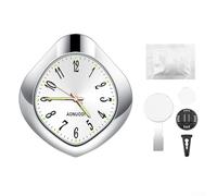 Eawfgtuw Orologio per auto con aromaterapia e display illuminato, movimento al quarzo per precisione, design in vetro con funzione luce notturna, compatibile con auto (B)