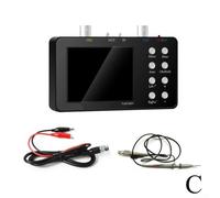 Eawfgtuw Oscilloscopio digitale a doppio canale 10 MHz larghezza di banda analogica, frequenza di campionamento 50 MSa/s, funzione generatore di segnale, misurazione ± 400 V, per la riparazione del