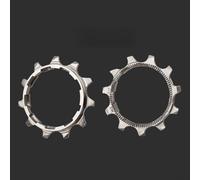 Eawfgtuw Pacco pignone per bici da strada 11-13T per velocità 8/9/10/11 compatibile con ruota libera in acciaio con denti stretti larghi per ritenzione della catena e (9S-11T)