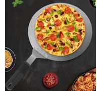 Eawfgtuw Pala per pizza in acciaio inox con manico ergonomico, 30,5 cm, paletta per pane e pasticcini (30,5 cm)