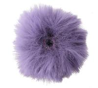 Eawfgtuw Parabrezza per microfono esterno per microfono da 5-10 mm, copertura antivento sintetica a doppio strato per ridurre il rumore del vento fino a 40 dB, compatibile con (viola)