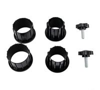 Eawfgtuw Parti di ricambio per portaombrelli con dimensioni a doppio foro per pali da 0,9 cm e 0,5 pollici, in acciaio per adattatore per copertura ad anello per patio, spiaggia, ombrelloni da mercato