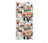 Eawfgtuw Pellicola decorativa per finestre, motivo floreale vivace, 43 cm, in PVC, statica, su entrambi i lati, blocco UV, adesivo decorativo per la casa e il controllo della luce solare (43 x 100 cm)