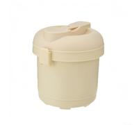 Eawfgtuw Pentola per cottura a vapore per microonde con sistema di circolazione del vapore per una cottura uniforme, design multifunzionale per riso, pasta, verdure e zuppe, portatile, leggera