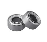 Eawfgtuw per 10pcs Router Bit Cuscinetti Guida Cuscinetto A Sfere In Acciaio Set Top Montato Parti di Ricambio Alto RPM Router Bit Kit di Riparazione 9.52mm