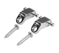 Eawfgtuw Per 2 pezzi di fermo per corde a rullo per chitarra con viti, alberi in metallo per chitarre elettriche, compatibile con Telecaster, argento/nero/oro, (C)