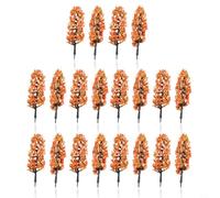 Eawfgtuw Per 20 pezzi 8,5 cm per alberi modello in scala HO per il layout del treno, resina plastica miniatura alberi da fiore decorazione per modellismo ferroviario diorama, tavolo di sabbia, parco